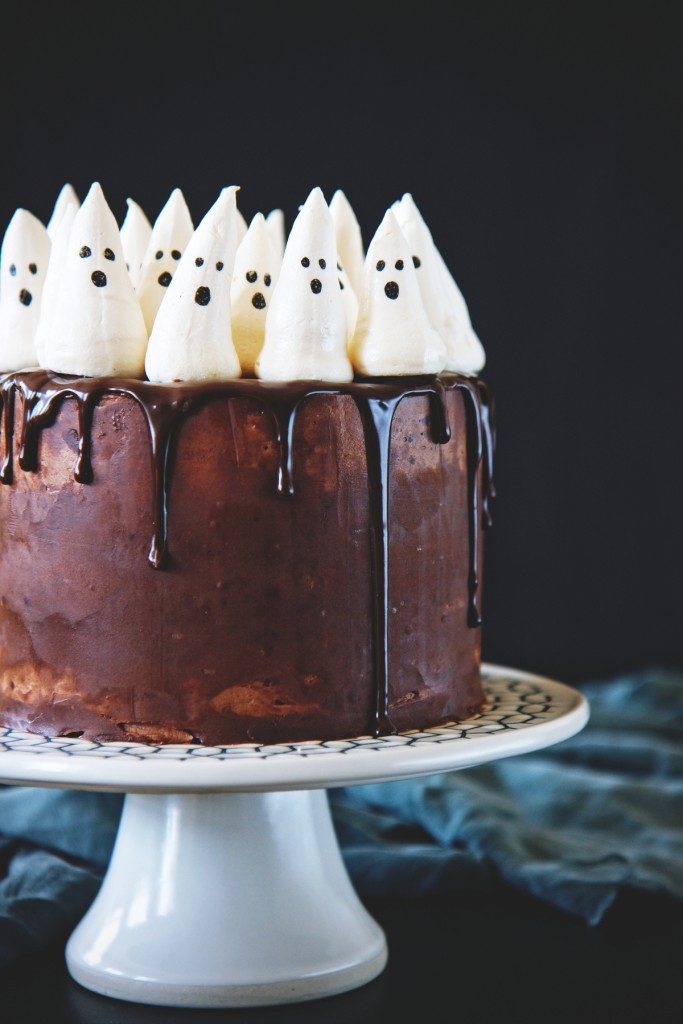 Spooky Chocolate Pumpkin Cake