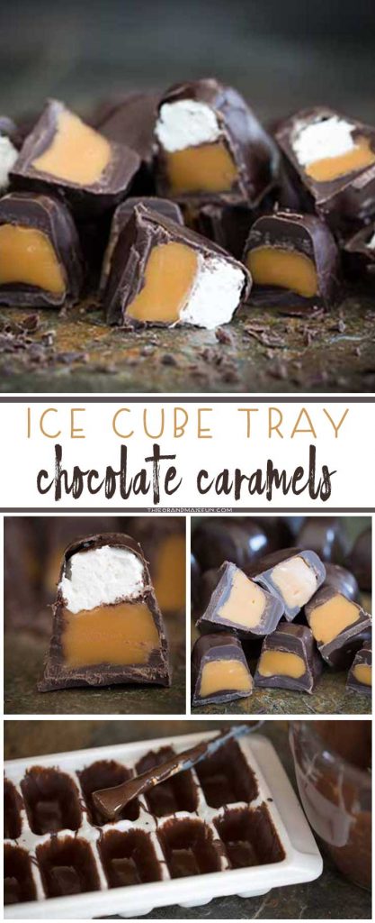 These Ice Cube Tray Chocolates are SO fun and easy to make! Within minutes you can have a filled chocolate candy to give as gifts or to keep for yourself. I made a ton in one afternoon and will definitely be making more.