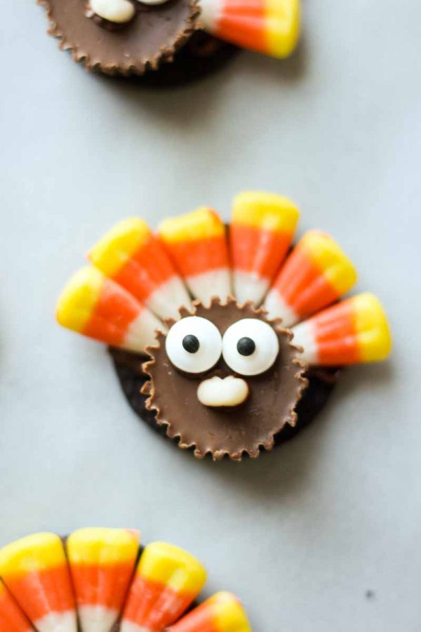 Thanksgiving Cookie Cupcakes - TGIF - This Grandma is Fun
