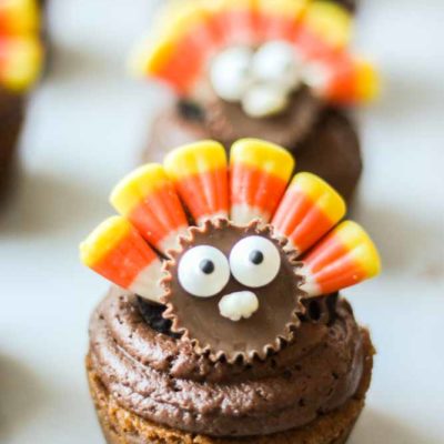 Thanksgiving Cookie Cupcakes