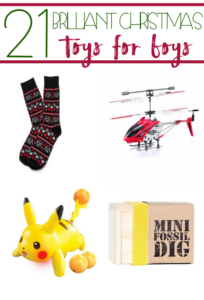 If you have rough-and-tumble, Pokemon-loving, light-saber-fighting boys, start your Christmas shopping with our 21 Brilliant Christmas Toys for Boys list!