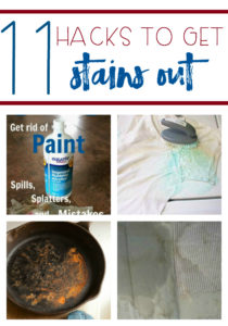 The next time you stain a shirt, carpet or table, don't sweat it by following these 11 Hacks to Get Stains Out.