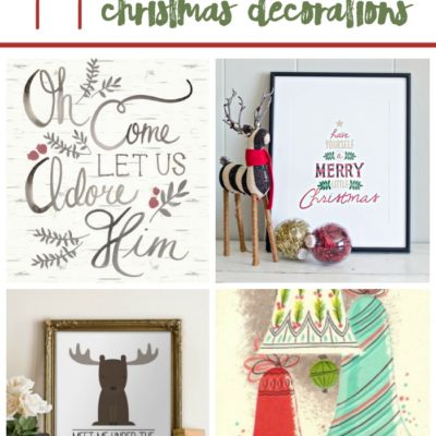 11 Festive Printable Christmas Decorations