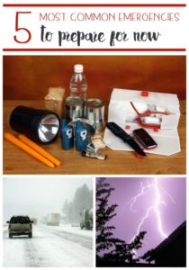 Knowing what emergencies can occur where you live is crucial so you can be prepared! Here are Five Most Common Emergencies to Prepare For Now.