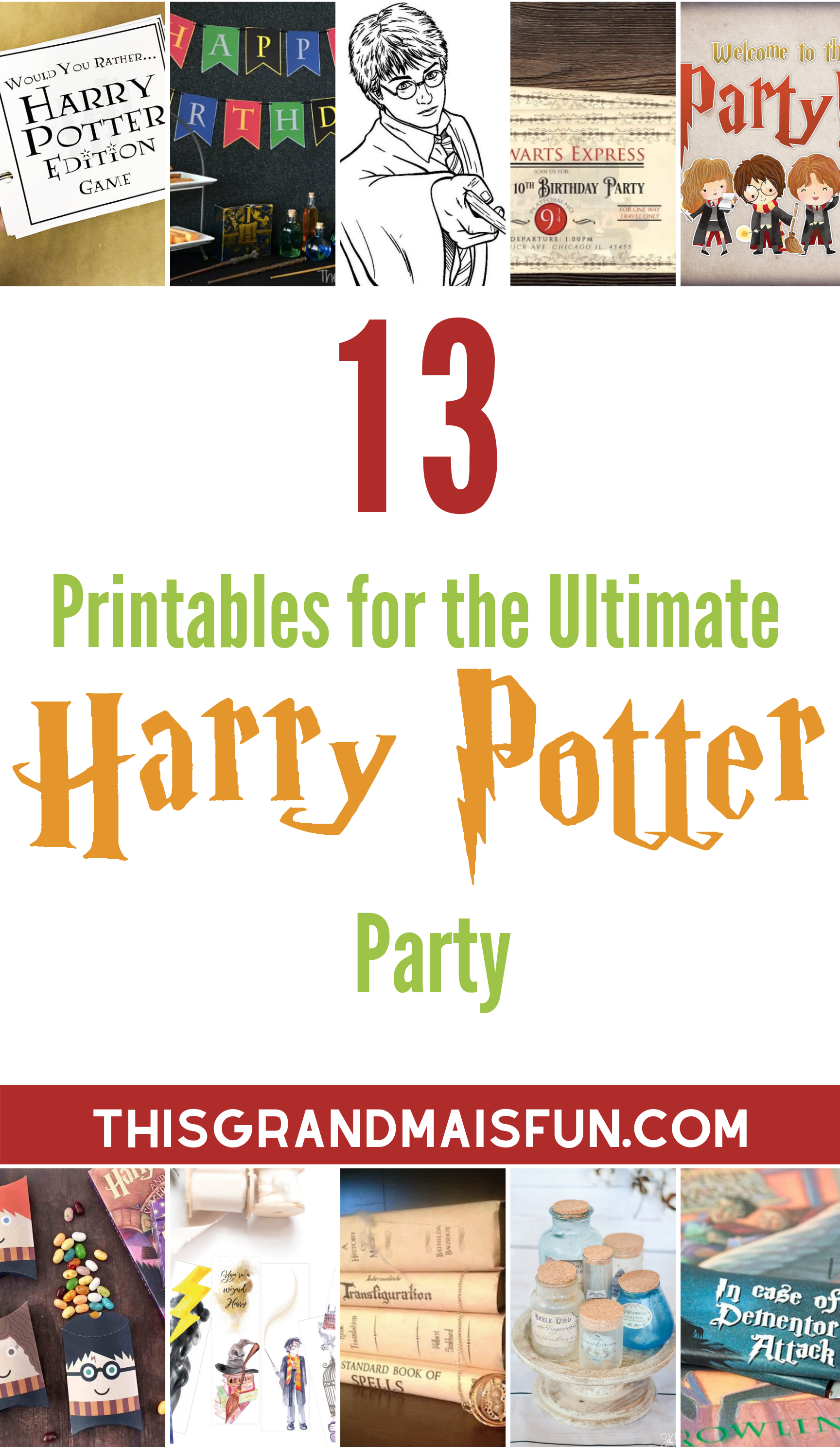 101 Ideas For The Ultimate Harry Potter Party Tgif This