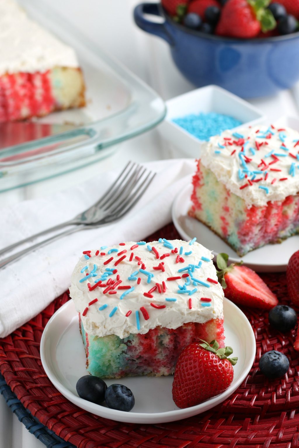 4th of July Poke Cake TGIF This Grandma is Fun