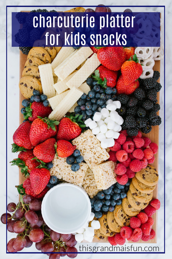 This Charcuterie Platter for Kids snacks is such a great idea because it is so flexible. Choose things that your kids would like and include items that you already have on hand.