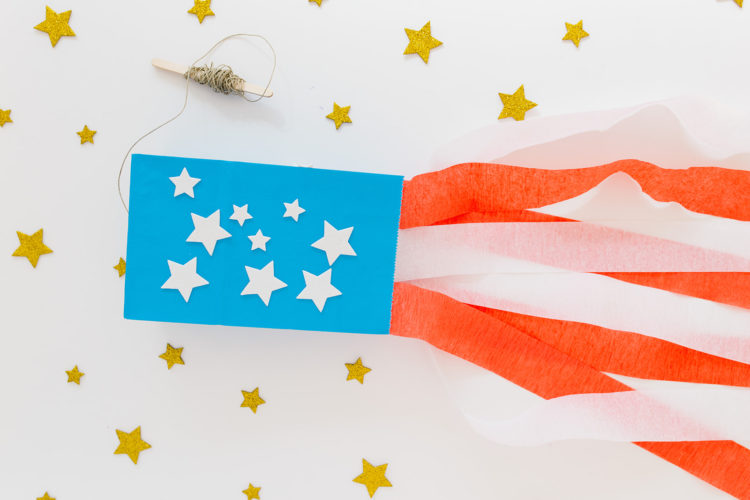 Paper Bag Flag Kite