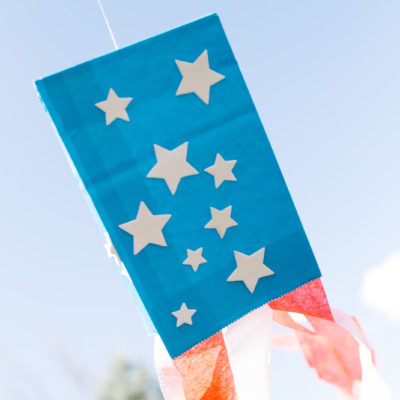 Paper Bag Flag Kite