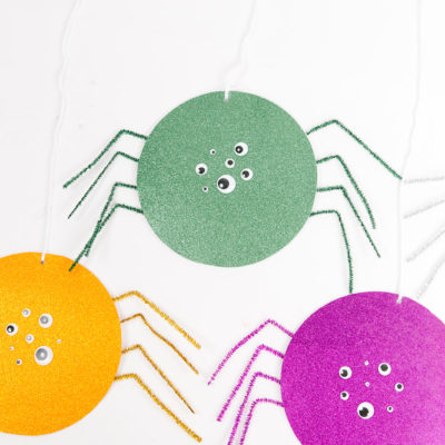 Sparkle Spider Halloween Craft
