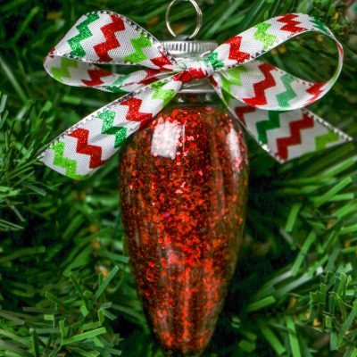 Glitter Christmas Tree Ornaments