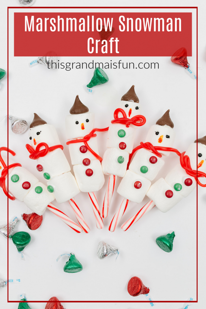 Marshmallow Snowman Craft