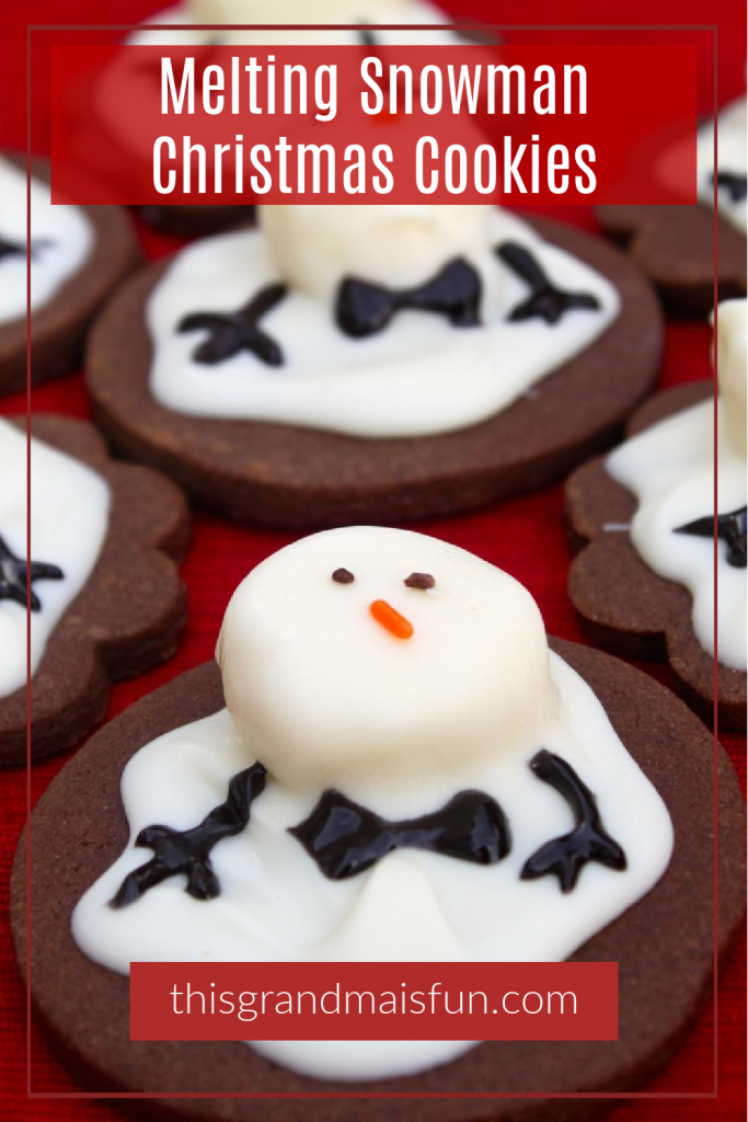 Melting Snowman Christmas Cookies