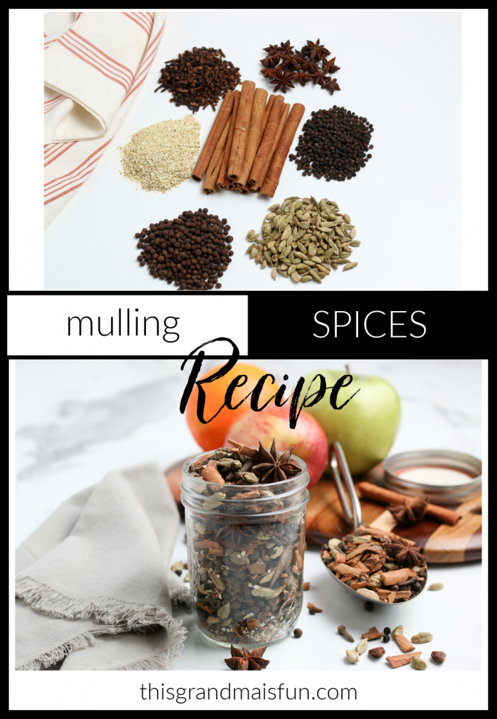 Mulling Spices - Use to create a wonderfully spiced apple cider or simmer on your stove top. Either way, your kitchen will be filled with the wonderful smells of Christmas!