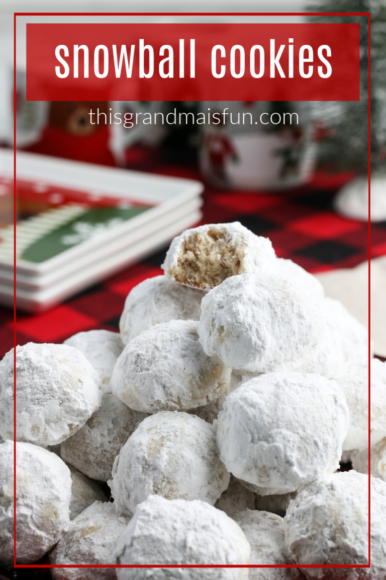Snowball Cookies Recipe - TGIF - This Grandma is Fun