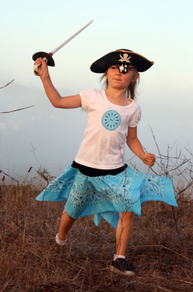 Pirate Bandana Skirt Costume