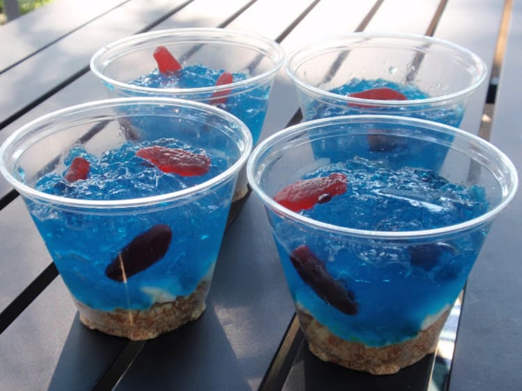 Jell-O Fish Bowls Pirate Idea