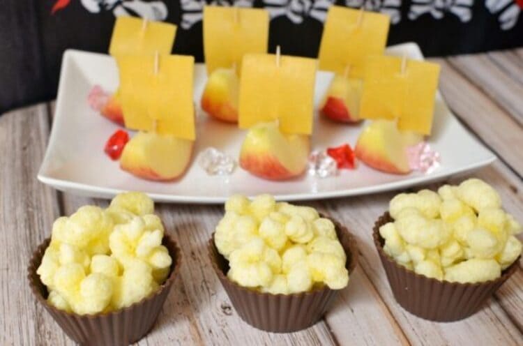 Pirate Ship Apple Snack Food Idea