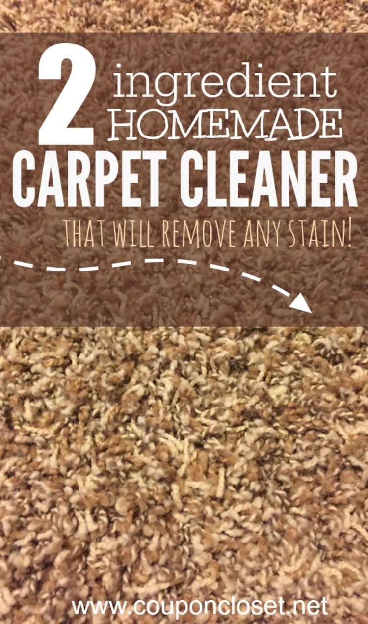 hydrogen peroxide carpet cleaner in a brown color