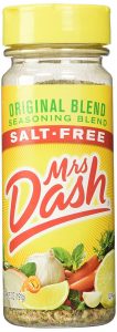 Mrs. Dah's Seasoning Blend Packaged in a cylindrical container