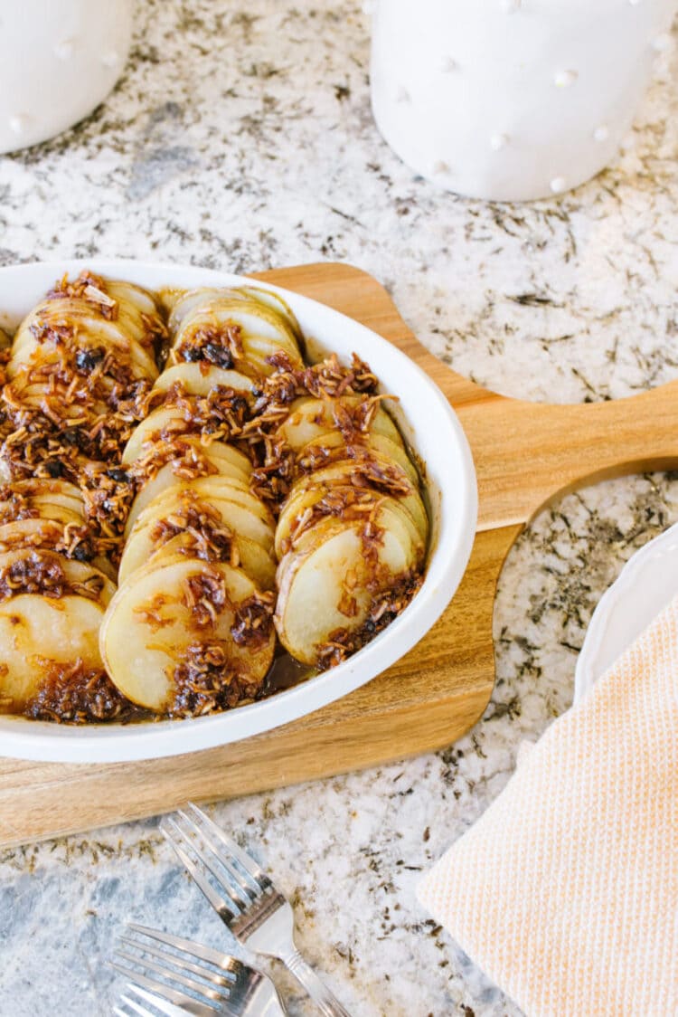 Ready to eat Lipton onion potatoes served in a plate